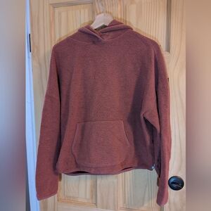 Cozy Women's Hooded Sweater - Rust